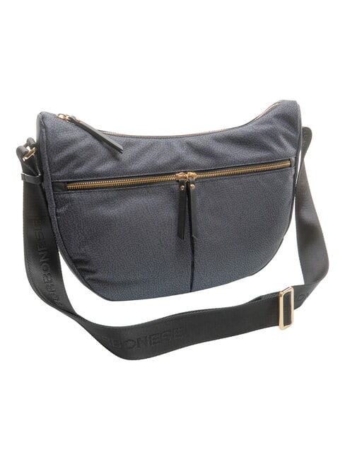 LUNA FLEXOS ZIP Bolso de hombro ajustable negro - Bolsos Mujer