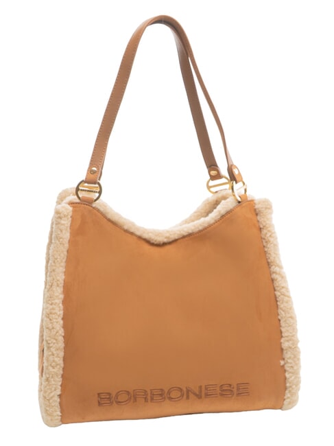 SUEDE LOGO Bolso de compras de hombro cuero - Bolsos Mujer