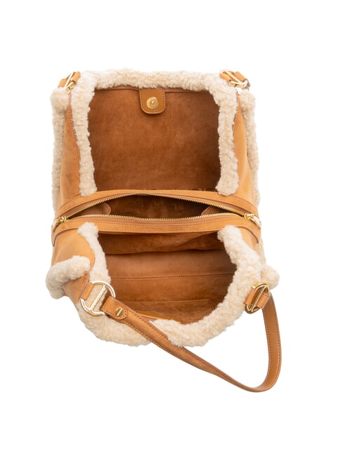 SUEDE LOGO Bolso de compras de hombro cuero - Bolsos Mujer