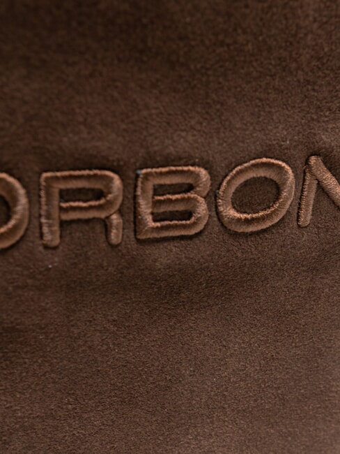 SUEDE LOGO Bolso de mano, bolsa de compras cabeza oscura - Bolsos Mujer