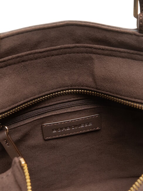SUEDE LOGO Bolso de mano, bolsa de compras cabeza oscura - Bolsos Mujer