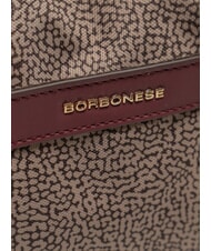 BORBONESE LUNA DOWNTOWN Bolso de hombro ajustable op/merlot natural - Bolsos Mujer - 3