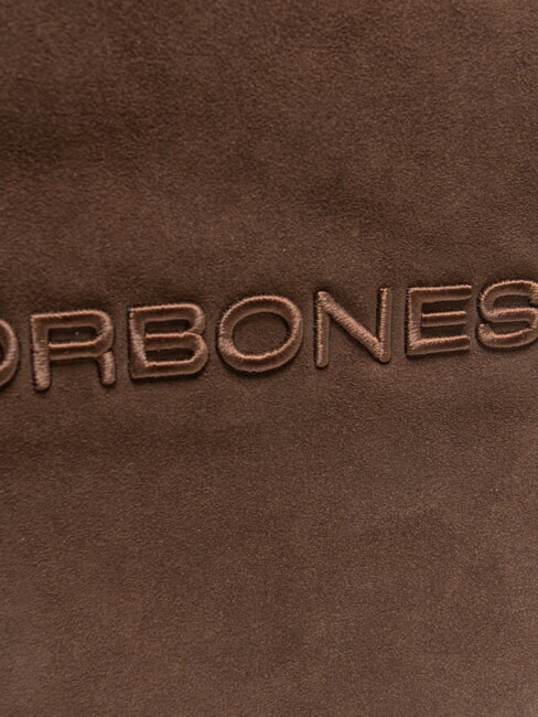 SUEDE LOGO Bolso de compras de hombro cabeza oscura - Bolsos Mujer