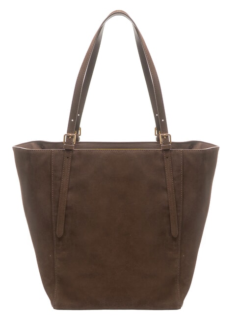 SUEDE LOGO Bolso de compras de hombro cabeza oscura - Bolsos Mujer