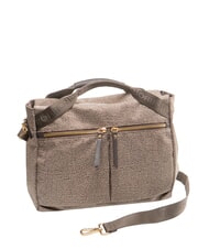 BORBONESE FLEXOS ZIP Bolso de mano con correa para el hombro marr&oacute;n oscuro/natural - Bolsos Mujer - 2