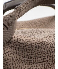 BORBONESE FLEXOS ZIP Bolso de mano con correa para el hombro marr&oacute;n oscuro/natural - Bolsos Mujer - 3