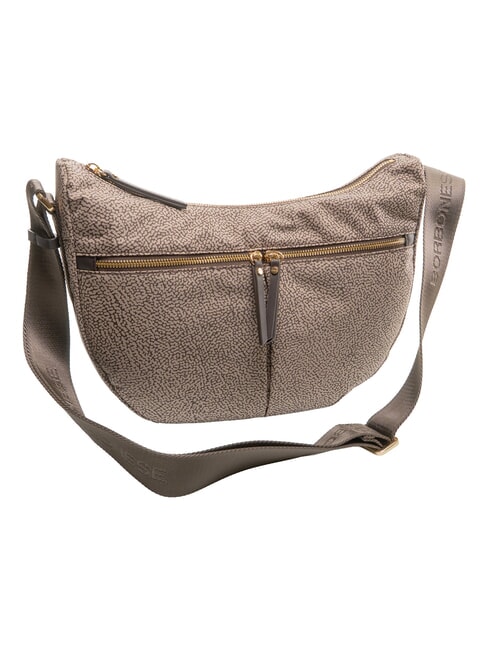 LUNA FLEXOS ZIP Bolso de hombro ajustable marr&oacute;n oscuro/natural - Bolsos Mujer