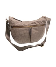 BORBONESE LUNA FLEXOS ZIP Bolso de hombro ajustable marr&oacute;n oscuro/natural - Bolsos Mujer - 2