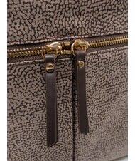 BORBONESE FLEXOS ZIP Bolso de mano con correa para el hombro marr&oacute;n oscuro/natural - Bolsos Mujer - 4