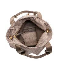 BORBONESE FLEXOS ZIP Bolso de mano con correa para el hombro marr&oacute;n oscuro/natural - Bolsos Mujer - 5