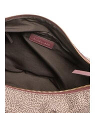 BORBONESE LUNA DOWNTOWN Bolso de hombro ajustable op/merlot natural - Bolsos Mujer - 5