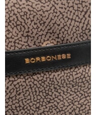BORBONESE LUNA DOWNTOWN Bolso de hombro ajustable op natural / negro - Bolsos Mujer - 2