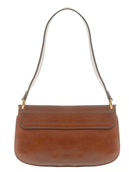 ERICA Bolso de hombro de piel BROWN - Bolsos Mujer