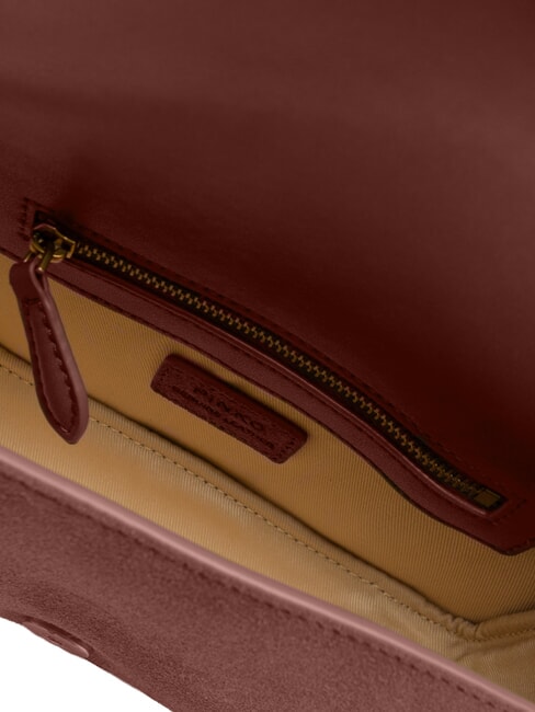 LOVE ONE SLOUCHY Minibolso de hombro, de piel. Borgo&ntilde;a-oro antiguo - Bolsos Mujer