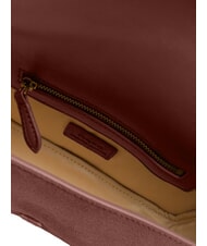 PINKO LOVE ONE SLOUCHY Minibolso de hombro, de piel. Borgo&ntilde;a-oro antiguo - Bolsos Mujer - 5