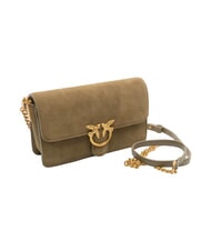 PINKO LOVE ONE SLOUCHY Minibolso de hombro, de piel. verde oliva oscuro-oro antiguo - Bolsos Mujer - 2