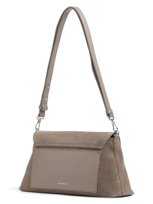NIKLA SUEDE BIMATERIAL Bolso de hombro topo c&aacute;lido - Bolsos Mujer
