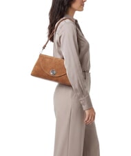 COCCINELLE NIKLA SUEDE BIMATERIAL Bolso de hombro co&ntilde;ac - Bolsos Mujer - 2