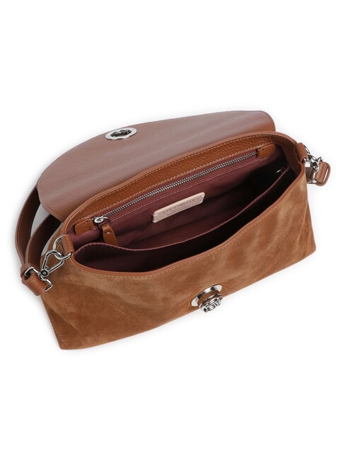 NIKLA SUEDE BIMATERIAL Bolso de hombro co&ntilde;ac - Bolsos Mujer