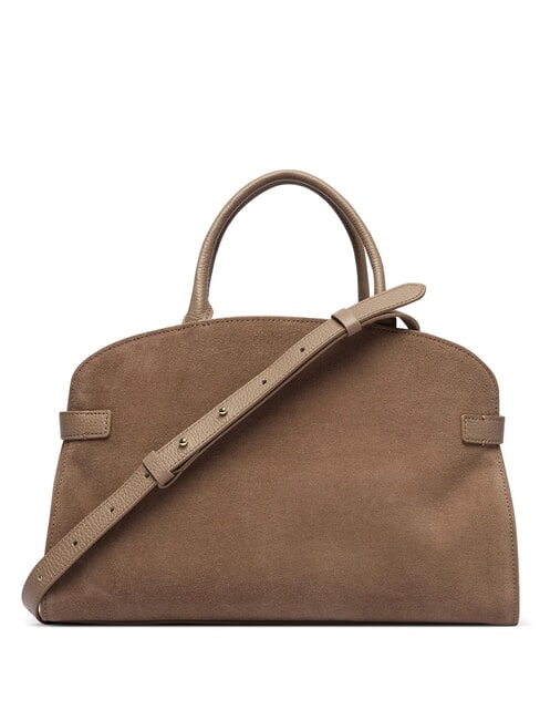 SABINE SUEDE BICOLOR Bolso de mano con correa para el hombro. topo c&aacute;lido - Bolsos Mujer