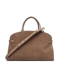 COCCINELLE SABINE SUEDE BICOLOR Bolso de mano con correa para el hombro. topo c&aacute;lido - Bolsos Mujer - 3