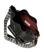 COCCINELLE BEAT GENETRATION RIBBON Bolso cubo de cuero negro - Bolsos Mujer - 4