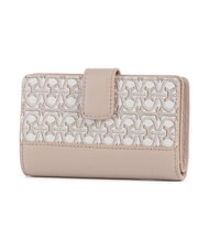 COCCINELLE METALLIC COATED MONOGRAM Billetera mul.blanc/roset - Carteras Mujer - 3
