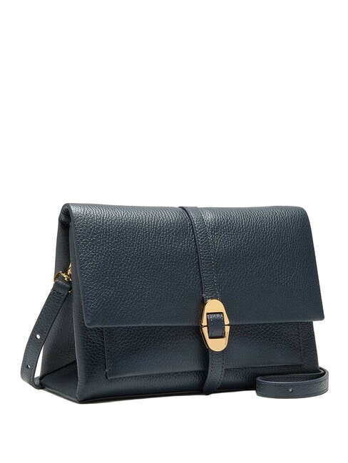 DORIAN  Bolso bandolera, en piel. azul medianoche - Bolsos Mujer