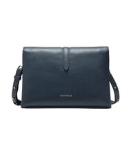 COCCINELLE DORIAN  Bolso bandolera, en piel. azul medianoche - Bolsos Mujer - 3