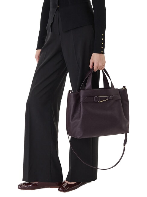 MALORY Bolso de mano con correa para el hombro. ciruelas - Bolsos Mujer