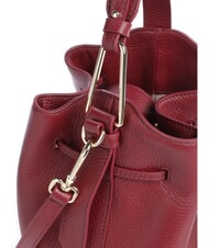 COCCINELLE MALORY Minibolso tipo cubo con correa para el hombro grosella - Bolsos Mujer - 3