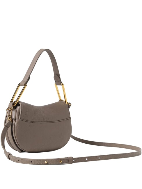 MAGIE SOFT Bolso bandolera de piel con bandolera topo c&aacute;lido - Bolsos Mujer