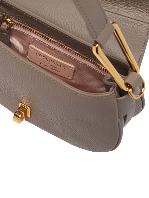 MAGIE SOFT Bolso bandolera de piel con bandolera topo c&aacute;lido - Bolsos Mujer