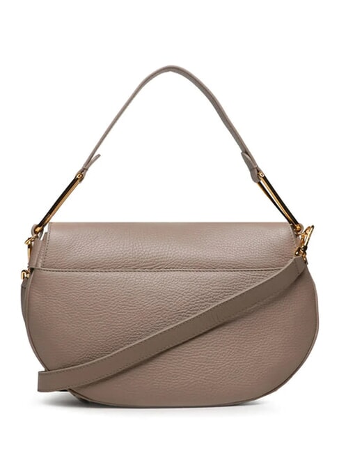 MAGIE SOFT Bolso bandolera de piel con bandolera topo c&aacute;lido - Bolsos Mujer