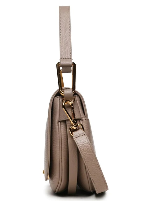 MAGIE SOFT Bolso bandolera de piel con bandolera topo c&aacute;lido - Bolsos Mujer