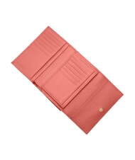 COCCINELLE METALLIC SOFT Cartera plegable de piel martillada arcilla rosa - Carteras Mujer - 2