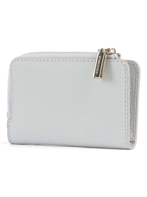 METALLIC SOFT Tarjetero de piel nieve - Carteras Mujer