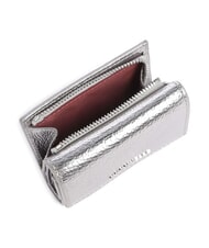 COCCINELLE METALLIC SOFT Cartera de piel granulada acero - Carteras Mujer - 3