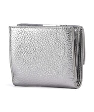 COCCINELLE METALLIC SOFT Cartera de piel granulada acero - Carteras Mujer - 4