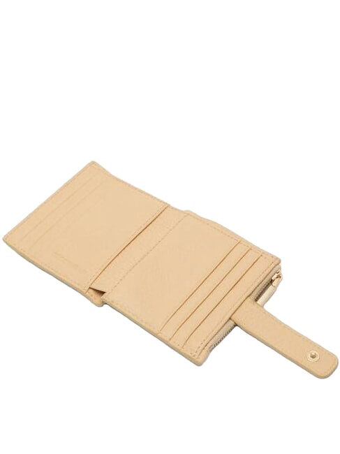 METALLIC SOFT Cartera mini de piel abedul - Carteras Mujer