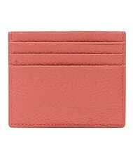 COCCINELLE METALLIC SOFT  Tarjetero plano de piel arcilla rosa - Carteras Mujer - 3