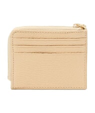 COCCINELLE TASSEL Tarjetero con cremallera en piel martillada abedul - Carteras Mujer - 3