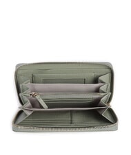 COCCINELLE METALLIC SOFT Cartera de piel texturizada con cremallera verdor - Carteras Mujer - 2