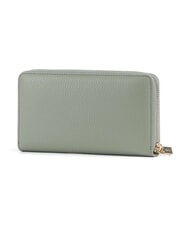 COCCINELLE METALLIC SOFT Cartera de piel texturizada con cremallera verdor - Carteras Mujer - 3