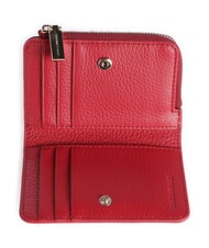 COCCINELLE METALLIC SOFT Tarjetero de piel rub&iacute; - Carteras Mujer - 2