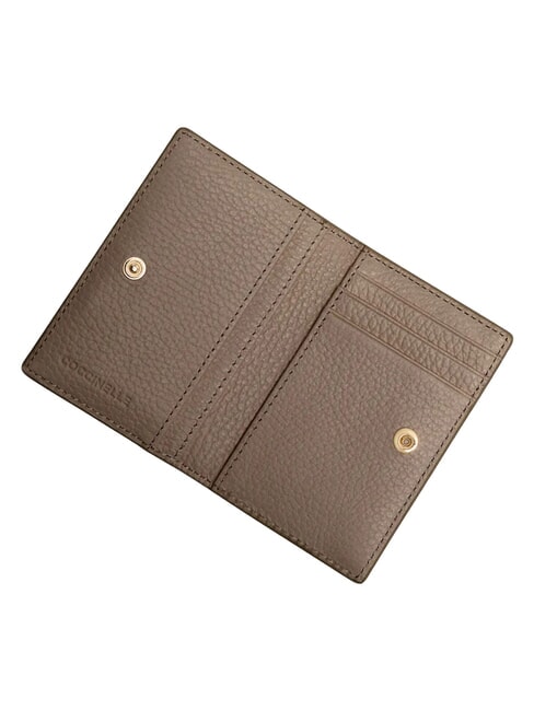 METALLIC SOFT Cartera de cuero topo c&aacute;lido - Carteras Mujer