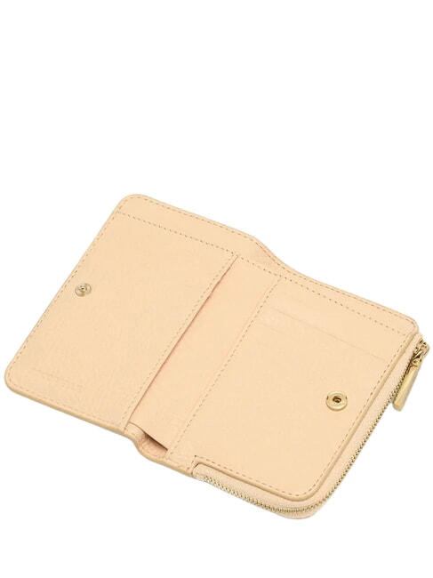 METALLIC SOFT Cartera peque&ntilde;a de piel abedul - Carteras Mujer