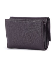 COCCINELLE METALLIC SOFT Cartera plegable de piel martillada ciruelas - Carteras Mujer - 4