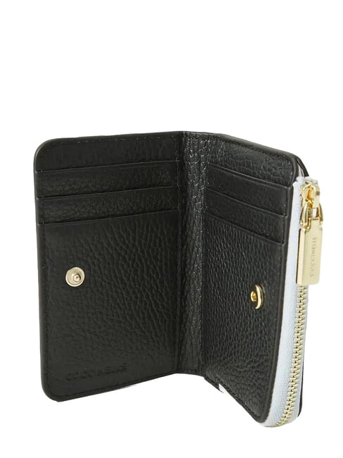 METALLIC TRICOLOR Billetera de cuero nieve/co&ntilde;ac/noir - Carteras Mujer