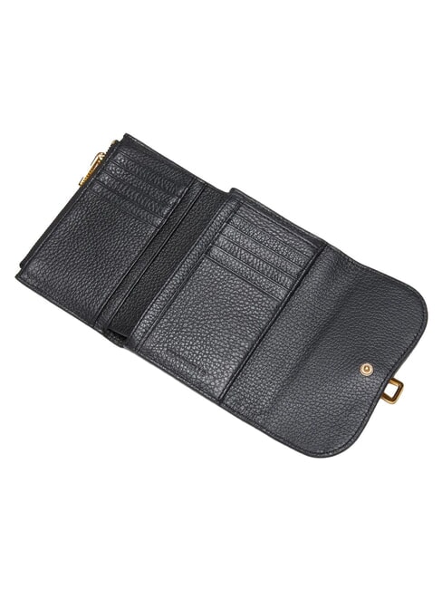 MAGIE  Cartera mediana de cuero negro - Carteras Mujer